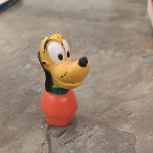 Fisher-Price Small Yellow & Orange Cartoon Dog Figure